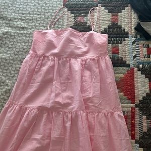 Ruffled pink dress
